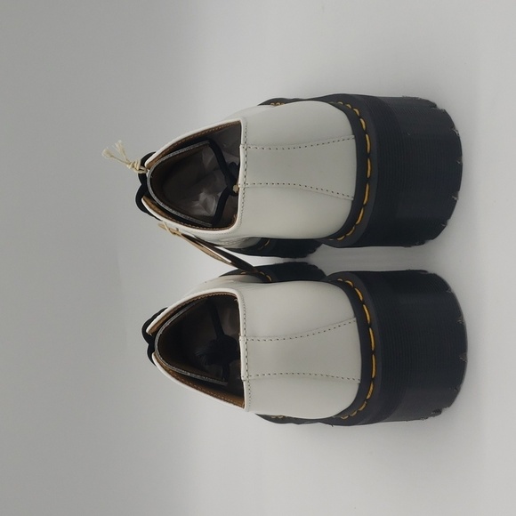 291- Dr. Martens AirWair White Leather Platform Shoes Size 7W / 6M NWT – Unisex - Picture 5 of 13